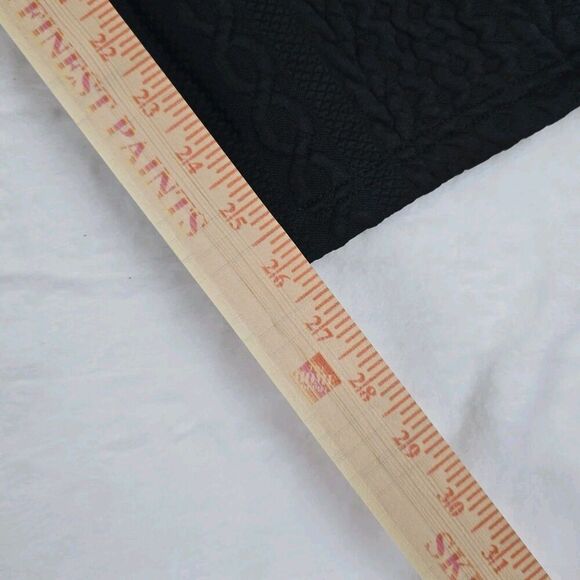 Knitted Sleeveless Cardigans Pants Lounge Set Women XL Black White Trim - Picture 13 of 14